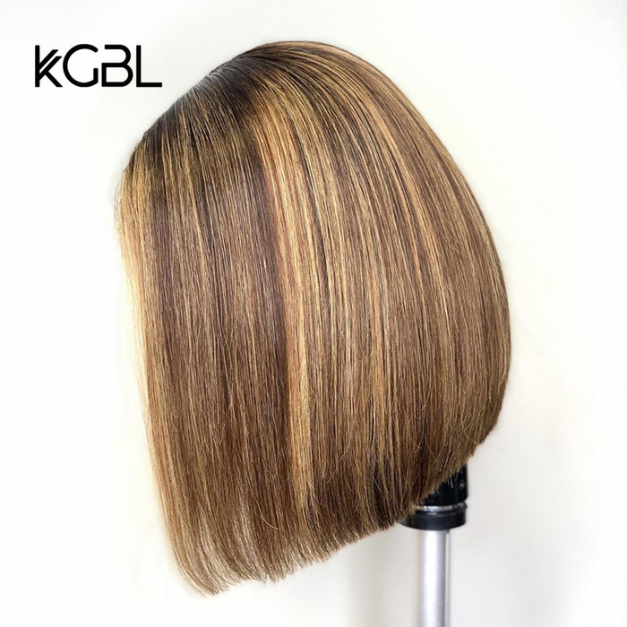 Short Bob Human Hair Lace Front Wigs