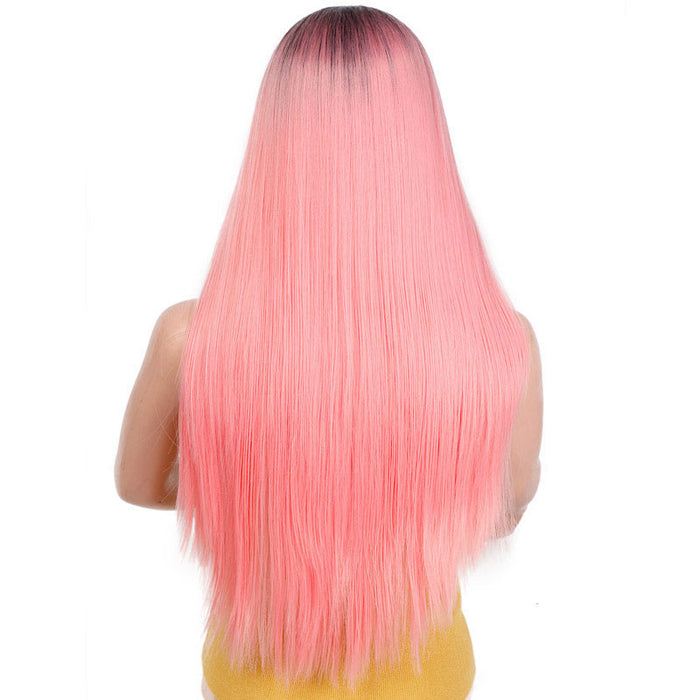 Synthetic Long Hair Cosplay Wig (Multi Color)