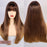 Synthetic Dark Root Hair Wig