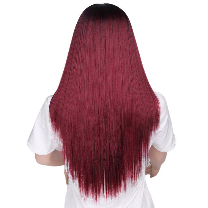 Synthetic Long Hair Cosplay Wig (Multi Color)