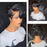 Wavy Brazilian Short Human Hair Lace Front Wig