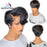 Wavy Brazilian Short Human Hair Lace Front Wig